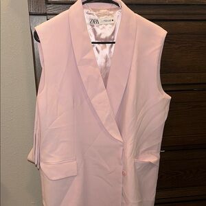 Zara Light Pink Sleeveless Vest